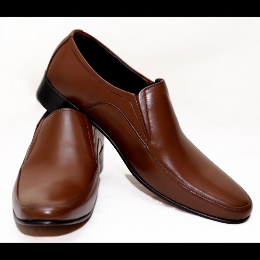 100% LEATHER HANDMADE SLIP-ON LOAFER MEN SHOES